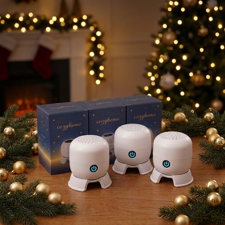 CozyHome 3-pack: three projectors with their navy gift boxes